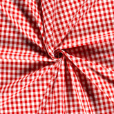 Baumwoll Cretonne Vichy Karo 10mm - 5019 rot